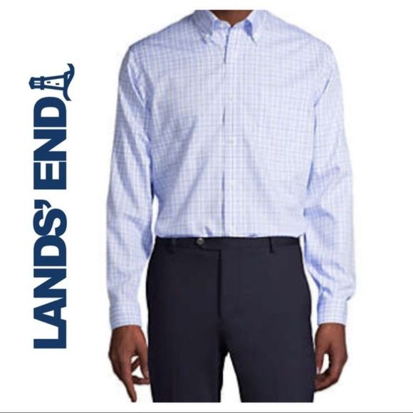 Lands' End Other - Land’s End Blue Traditional Dress Shirt